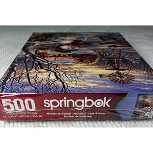 Springbok 500 Piece Winter Windmill Jigsaw Puzzle New Sealed
